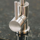 Summerset 19 X 15 Stainless Steel Undermount Sink W/ Single Handle Hot/Cold Goose Neck Faucet - SNK-19U