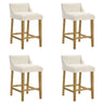 Fauna - Modern Transitional Wood Counter Height Kitchen Bar Stool