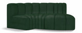 Arc - Boucle Fabric 3 Piece Modular L-Shaped Sofa