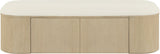 Velden - Upholstered Storage Bench With Stained Natural Base