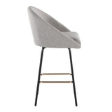 Matisse - Fixed-Height Counter Stool (Set of 2) - Black Metal