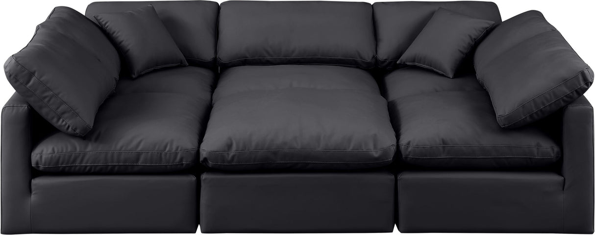 Indulge - Faux Leather 6 Piece Modular Sectional