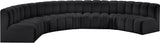 Arc - Faux Leather 7 Piece U-Shaped Modular Sofa