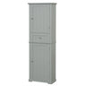 Tall Freestanding Bathroom Storage Cabinet With Drawer And Adjustable Shelf