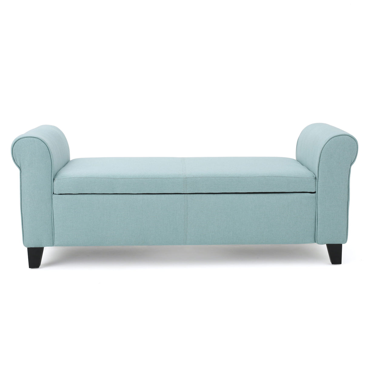 Hayes - Armed Storage Bench With Rolled Arms And Button Tufting