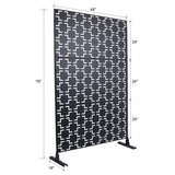 Outdoor & Indoor Metal Privacy Freestanding Decorative Screen
