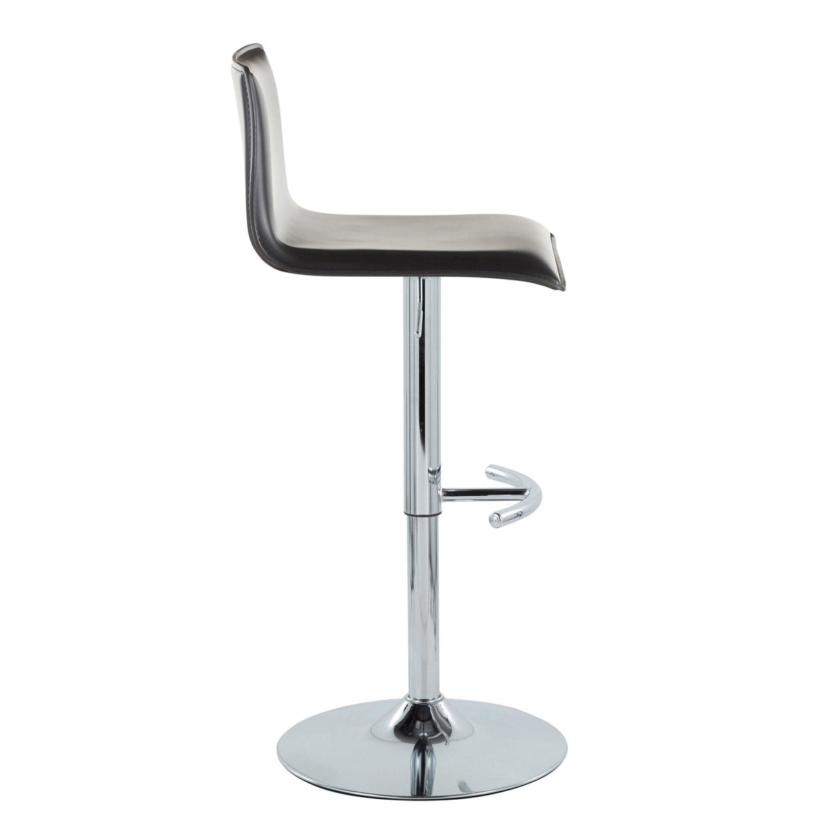 Mara - Adjustable Barstool (Set of 2) - Chrome Metal