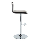 Mara - Adjustable Barstool (Set of 2) - Chrome Metal