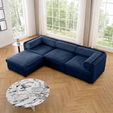 Contemporary Elegant Sofa With Storage And Ottoman
