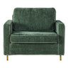 Accent Chair Upholstered Single Sofa With Square Arms, Sewn Pillow Back For Living Room