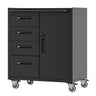 Sturdy Metal Tool Storage Cabinet With Wheels Durable Garage, Office & Home Organizer Steel