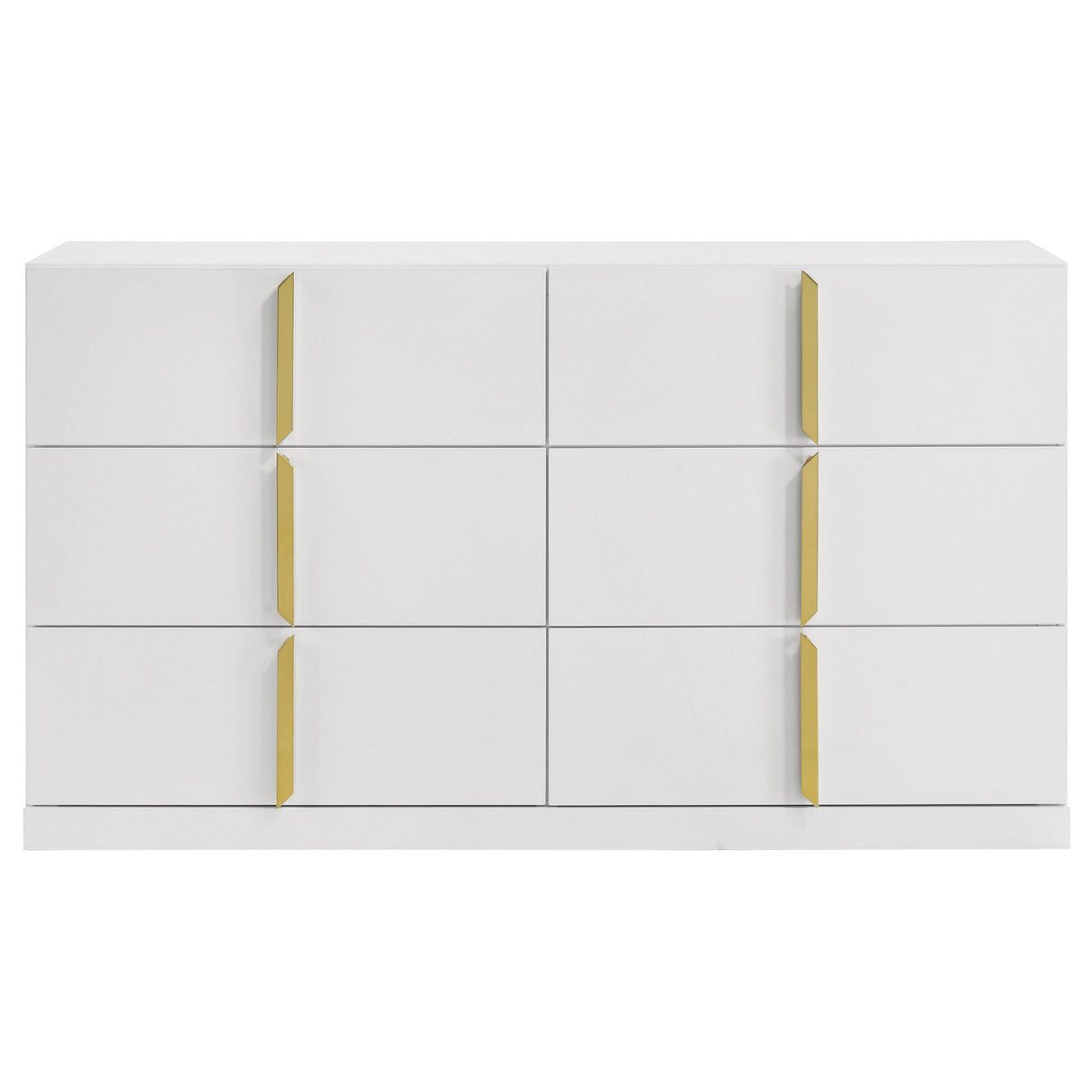 Lauryn - 6 Drawer Dresser Cabinet - Gloss White