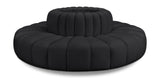 Arc - Faux Leather 8 Piece Round Modular Sofa