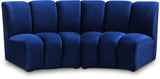 Infinity - 2 Piece Velvet Modular Sectional