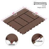 H Style Diy Module Interlocking Patio Deck Tiles