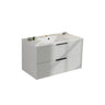 Modern Wall Mounted Floating Bathroom Vanity With Sink And Drawers