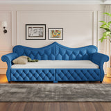 Upholstered Daybed With LED Lighting And Nailhead Trim