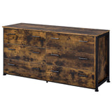 Juvanth - Dresser - Rustic Oak & Black