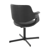 Vintage Flair - Mid-Century Modern Swivel Accent Chair With X-Pedestal Base