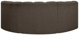 Arc - Boucle Fabric 3 Piece Modular U-Shaped Sofa