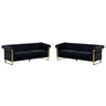 2 Piece Sofa Set With Tufted Back And Deep Seating