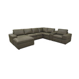 Modular Sectional With Large Square Arms, Custom Configuration