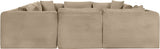 Shaggy - Fabric 8 Piece Modular U-Shaped Sectional
