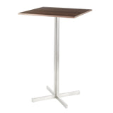 Fuji - Square Bar Table - Dark Brown