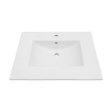Premium Rectangular Vanity Top With Single Faucet Hole And Overflow