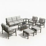 Patio Furniture Set With Coffee Table And Cushions For Backyard