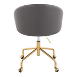 Claire - Task Chair - Gold Base
