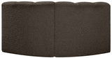 Arc - Boucle Fabric 2 Piece Modular Sofa