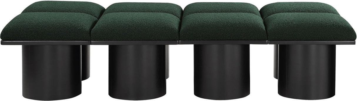 Pavilion - 8 Piece Modular Bench With Black Base