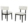 Contemporary Upholstered Dining Chairs (Set of 2)