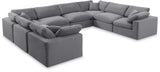 Comfy - 8 Piece Velvet Modular Sectional