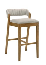 Landyn - 30" Amber Glow Bar Height Rubberwood Barstool