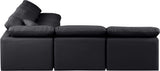 Indulge - Faux Leather 5 Piece Modular Corner Armless Sectional