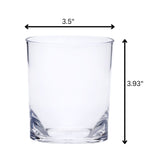 Halo - Leading Ware Oval Acrylic Glasses (Set of 4) Dof, Bpa Free, 12Oz Plastic Drinkware - Clear