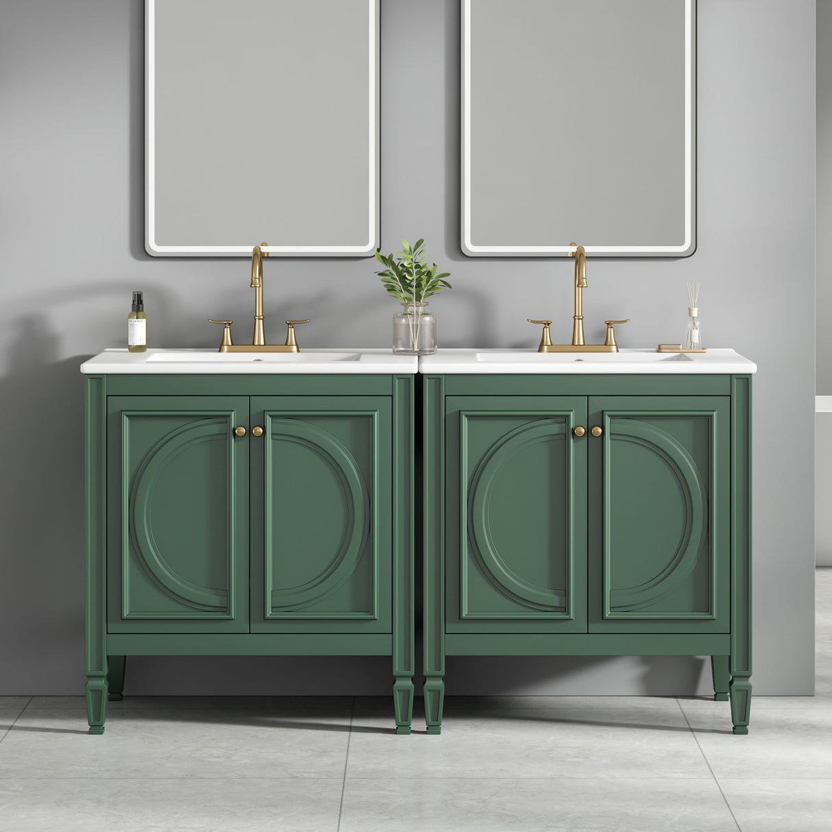 Bathroom Vanity With Sink With 2 Doors And Adjustable Shelf