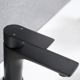 Modern Bathroom Sink Faucet Single Handle Brass Countertop Mount