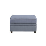 Bois II - Ottoman With Storage - Gray Velvet