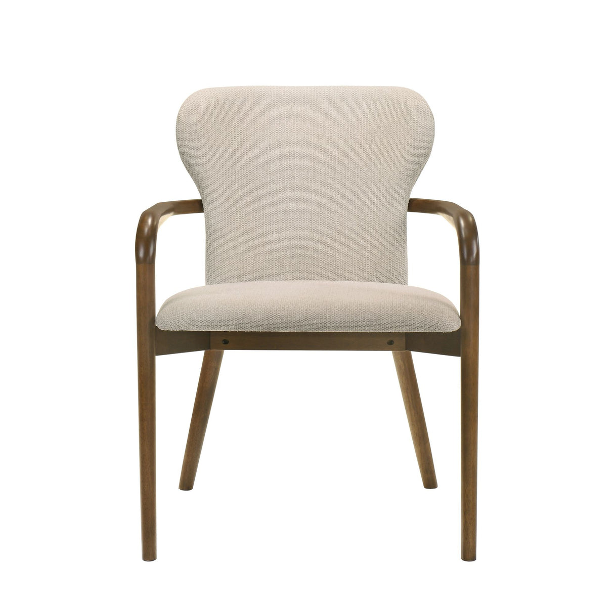 Klarissa - Dining Chair - Cream / Walnut