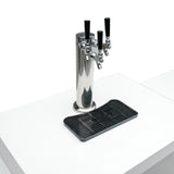 Mont Alpi Original Series 8 Ft L-Shaped Propane Outdoor Kitchen Island w/ Side Burner & Kegerator - MAi805-90KEG