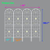 Garden Metal Trellis Rustproof Trellis For Climbing Plants Outdoor Flower Support