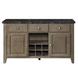Charnell - Server - Marble Top & Oak