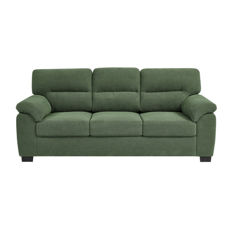 3 Seater Sofa With Padded Armrests And Triangular Leg