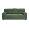 3 Seater Sofa With Padded Armrests And Triangular Leg