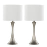 Lenuxe - 24" Metal Table Lamp (Set of 2) - Steel Base