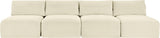 Shaggy - 4 Seat Modular Armless Sofa