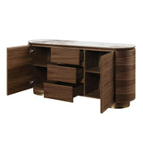 Willene - Server With Ceramic Top - Ceramic Top & Walnut